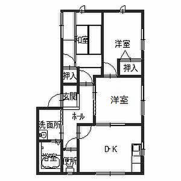 モンラヴィ青山 ｜兵庫県姫路市青山3丁目(賃貸アパート3DK・1階・56.00㎡)の写真 その2