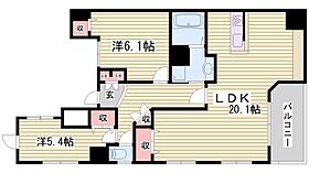 エンブレイス姫路駅前  ｜ 兵庫県姫路市久保町（賃貸マンション2LDK・7階・70.11㎡） その2