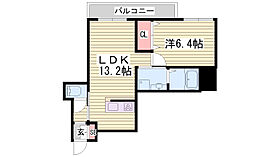 remenbrance西新町  ｜ 兵庫県姫路市西新町（賃貸マンション1LDK・4階・47.31㎡） その2