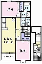 アウローラＦ  ｜ 兵庫県神崎郡福崎町福田298-8（賃貸アパート2LDK・2階・57.02㎡） その2