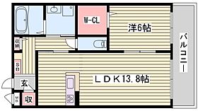 サザンクロスII  ｜ 兵庫県姫路市南畝町（賃貸アパート1LDK・2階・50.05㎡） その2