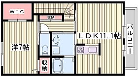 クレアー　A棟  ｜ 兵庫県姫路市飾磨区下野田4丁目（賃貸アパート1LDK・2階・49.21㎡） その2