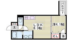 URBAN　SEA  ｜ 兵庫県姫路市国府寺町（賃貸アパート1LDK・2階・30.14㎡） その2