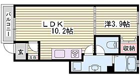 カプラン飾磨II  ｜ 兵庫県姫路市飾磨区玉地（賃貸アパート1LDK・1階・33.24㎡） その2