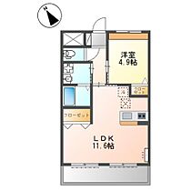 フィオーレ  ｜ 兵庫県姫路市別所町佐土3丁目（賃貸アパート1LDK・1階・41.04㎡） その2