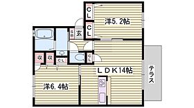 シャーメゾンエムズII番館  ｜ 兵庫県姫路市仁豊野（賃貸アパート2LDK・2階・54.00㎡） その2