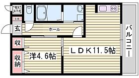 ノースビレッジ長町  ｜ 兵庫県姫路市北条1丁目（賃貸アパート1LDK・2階・40.50㎡） その2