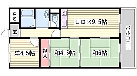 エバーグリーン今宿Ａ棟  ｜ 兵庫県姫路市車崎1丁目（賃貸マンション3LDK・8階・54.83㎡） その2