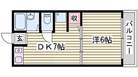 インタービレッジ三条  ｜ 兵庫県姫路市三条町1丁目（賃貸マンション1DK・4階・30.40㎡） その2