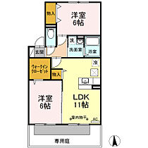 神奈川県座間市緑ケ丘4丁目（賃貸アパート2LDK・1階・54.24㎡） その2