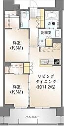サンミットひたち野ステーションフロント 2LDKの間取図画像