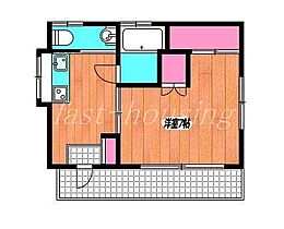 東京都武蔵野市中町２丁目（賃貸アパート1K・1階・29.00㎡） その2