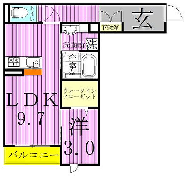 ラ・ベルデュール 102｜千葉県松戸市常盤平５丁目(賃貸アパート1LDK・1階・36.87㎡)の写真 その2