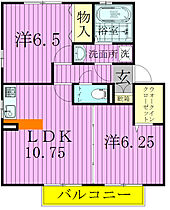 グリーンフォレストI 202 ｜ 千葉県松戸市八ケ崎７丁目25-2（賃貸アパート2LDK・2階・53.76㎡） その2