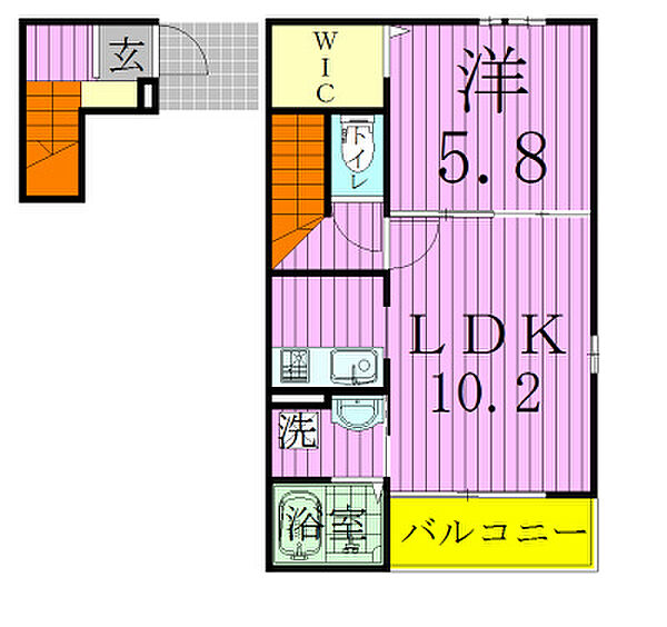 シエロビスタ常盤平 202｜千葉県松戸市常盤平７丁目(賃貸アパート1LDK・2階・43.80㎡)の写真 その2