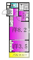 レオーネ新松戸 201 ｜ 千葉県松戸市二ツ木1649（賃貸アパート1LDK・2階・30.55㎡） その2