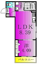 ベルシャンテ新松戸 203 ｜ 千葉県松戸市新松戸北２丁目2-12（賃貸アパート1LDK・2階・31.26㎡） その2