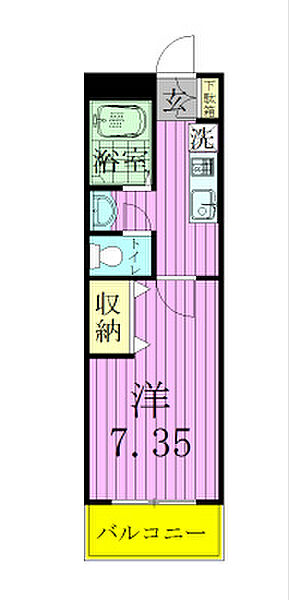 リーヴァ馬橋 102｜千葉県松戸市馬橋(賃貸アパート1K・1階・25.80㎡)の写真 その2