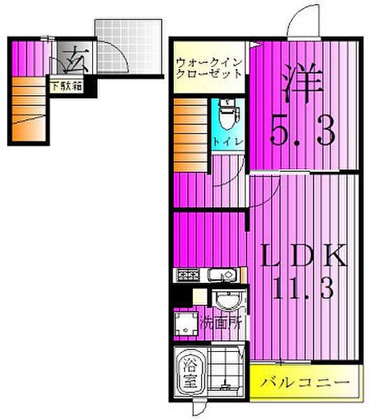 ライムライト 202｜千葉県松戸市千駄堀(賃貸アパート1LDK・2階・43.47㎡)の写真 その2