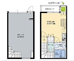 SKガレジオ馬込沢II C ｜ 千葉県鎌ケ谷市南鎌ケ谷３丁目5-未（賃貸テラスハウス1R・--・46.37㎡） その2