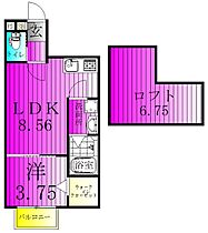 プチメゾン北小金 206 ｜ 千葉県松戸市殿平賀67-6（賃貸アパート1LDK・2階・30.15㎡） その2