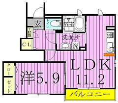 ブロードシティA棟 101 ｜ 千葉県白井市富塚731-3（賃貸アパート1LDK・1階・43.66㎡） その2