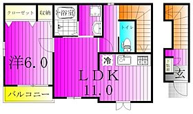 プリムラI 201 ｜ 千葉県松戸市紙敷593（賃貸アパート1LDK・2階・45.86㎡） その2