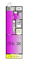 SKビル九番館 306 ｜ 千葉県鎌ケ谷市北中沢１丁目1-8（賃貸マンション1K・3階・25.66㎡） その2