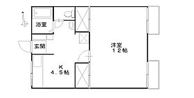 フラワーハイム 203 ｜ 千葉県松戸市新松戸３丁目23（賃貸アパート1K・2階・36.95㎡） その2