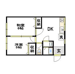花嶋コーポB 1階