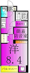 SKビル拾四番館 1Kの間取図画像