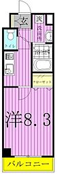 ラ・ルーナ新松戸 1Kの間取図画像