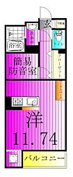 SKビル拾四番館 ワンルームの間取図画像