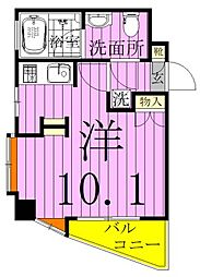 アーク松戸中央公園 ワンルームの間取図画像