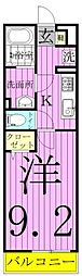 リブリ・北松戸 1Kの間取図画像