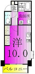 リバービュー21 ワンルームの間取図画像