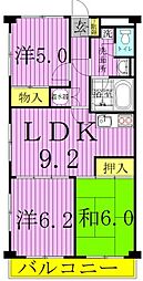 ヤマユウ第2ビル 3LDKの間取図画像