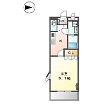 グランエスト  ｜ 兵庫県神戸市北区山田町小部字宮ノ前（賃貸マンション1K・2階・30.96㎡） その2