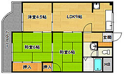ブリックシャトー兵庫 3LDKの間取図画像