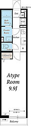 リブリ・リブラ 3階1Kの間取り