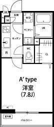 リブリ・ミニヨン 1Kの間取図画像