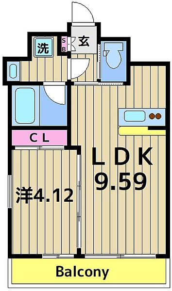 プレジオ亀有 1101｜東京都葛飾区青戸８丁目(賃貸マンション1LDK・11階・34.30㎡)の写真 その2