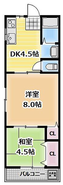 ハイツなごみ ｜大阪府守口市小春町(賃貸マンション2DK・2階・40.00㎡)の写真 その2