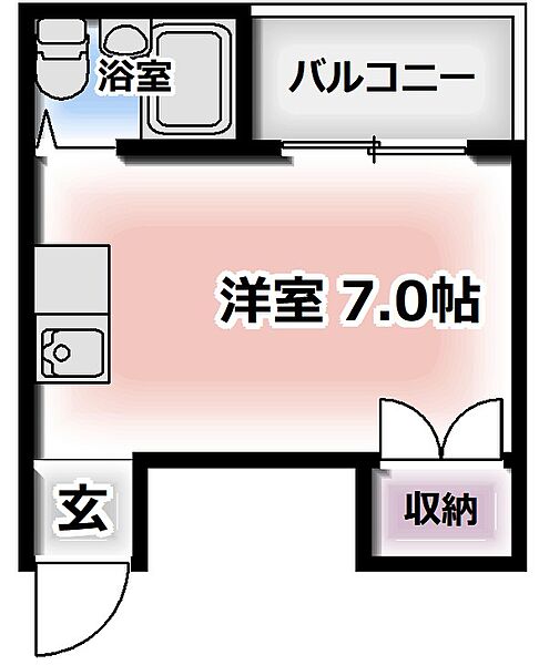 大阪府門真市御堂町(賃貸マンション1R・3階・18.00㎡)の写真 その2