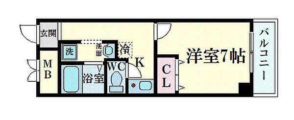 ＩＦ都島 502｜大阪府大阪市都島区内代町1丁目(賃貸マンション1K・5階・23.02㎡)の写真 その2