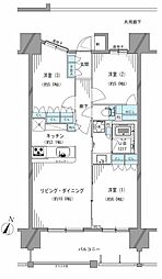 プレシス南林間 3LDKの間取図画像