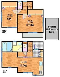 ヒルトップハウス 2LDKの間取り