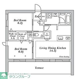 間取図画像 2LDK