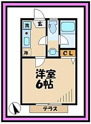 コヴェントガーデン 1Kの間取図画像