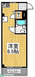 ハイツトーカンドー ワンルームの間取図画像